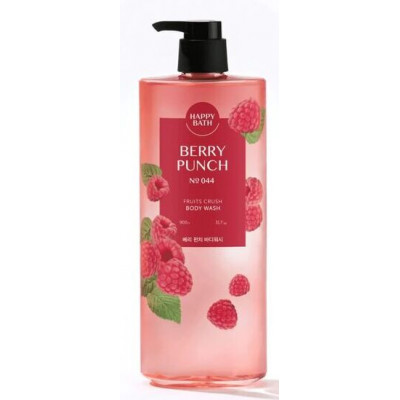 Happy Bath Berry Punch Fruits Crush Body Wash - Гель для душа с экстрактом малины