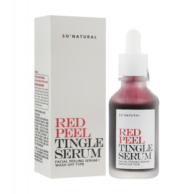So Natural Red Peel Tingle Serum - Кислотная сыворотка с тингл-эффектом