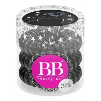 Набор резинок для волос в цвете "Черный" Beauty Bar Hair Rings