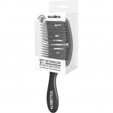 Solomeya Wet Detangler Brush Rectangular Grape