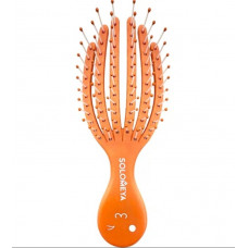 Solomeya detangling octopus brush for dry hair and wet hair mini orange