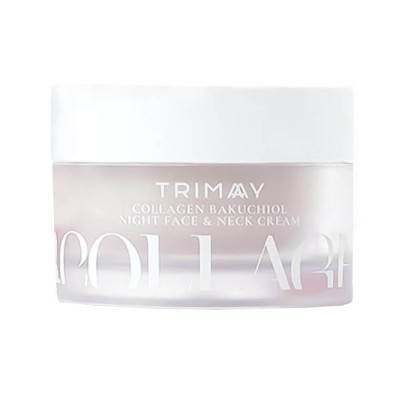 Trimay Collagen Bakuchiol Night Face & Neck Cream - Ночной крем для лица и шеи с бакучиолом