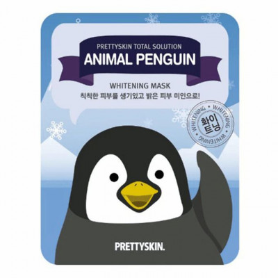 PrettySkin Total Solution 2X Power Animal Mask Penguin - Осветляющая тканевая зверомаска пингвин