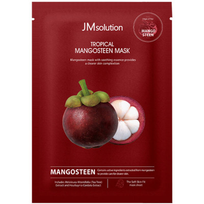 JMsolution Tropical Mangosteen Mask - Осветляющая тканевая маска с мангостином